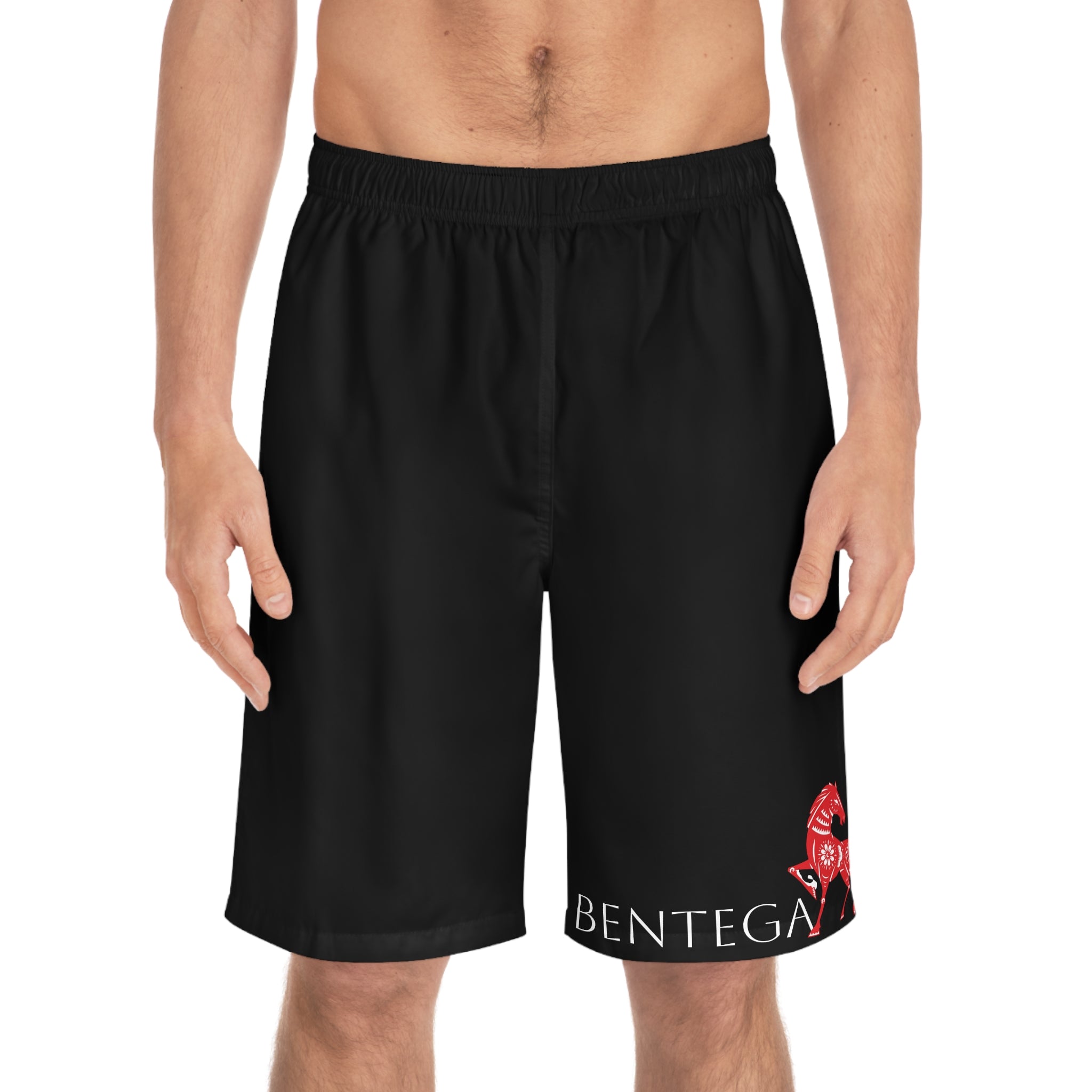 Men's Black Board Shorts Bentega