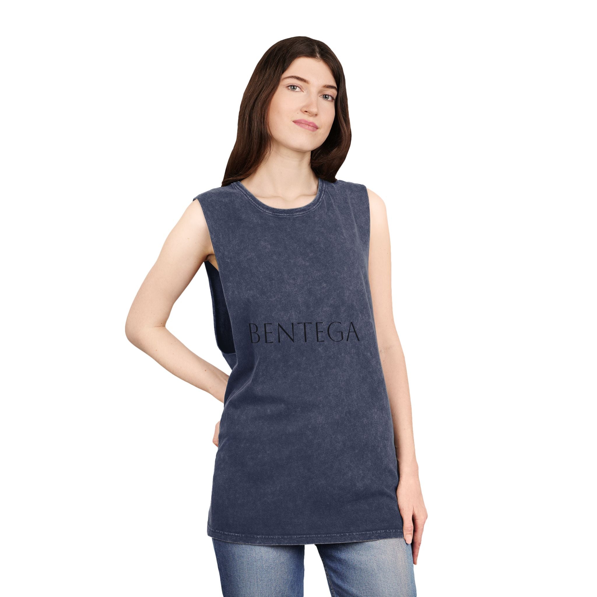 Stonewash Black Tank Top bentega