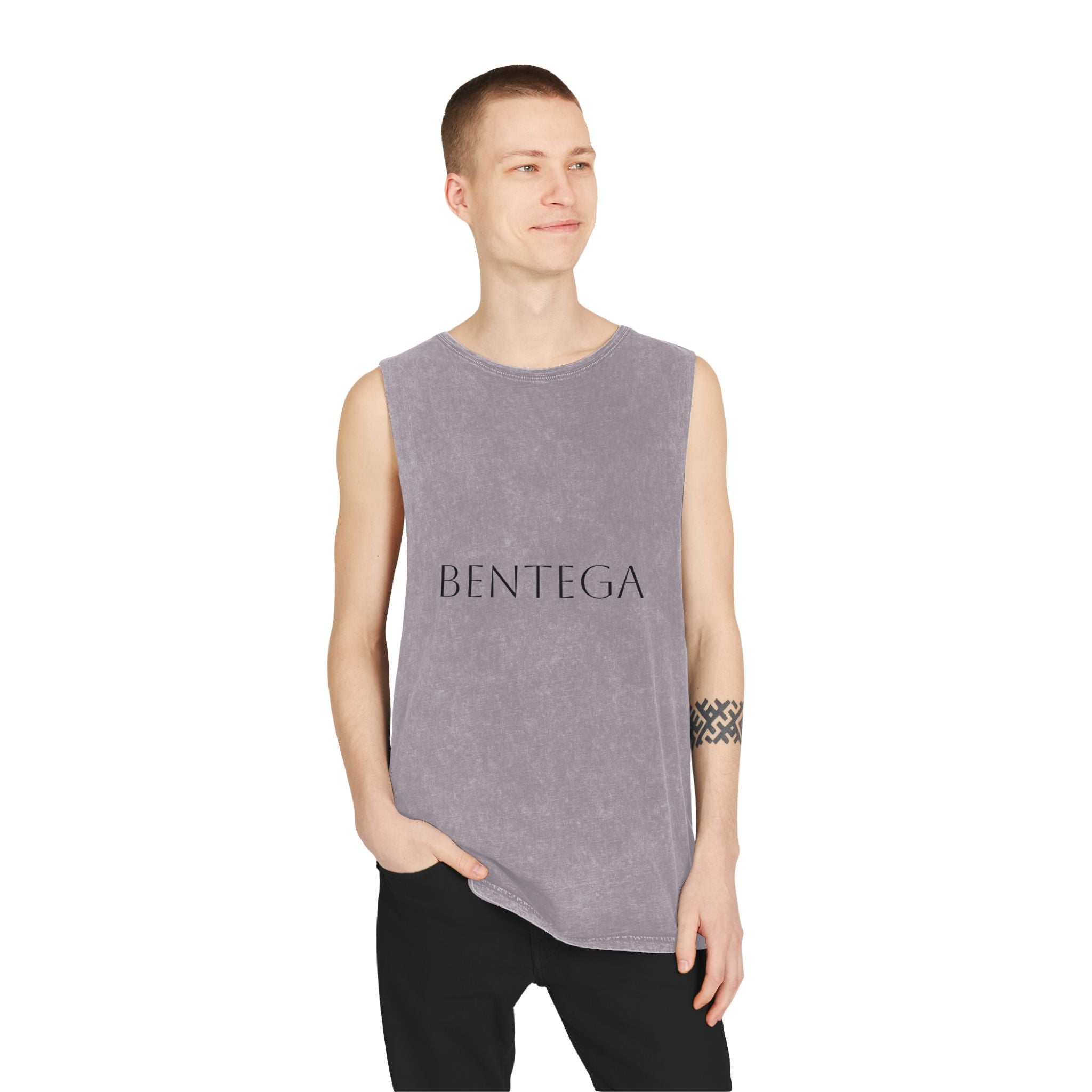 Stonewash Black Tank Top bentega