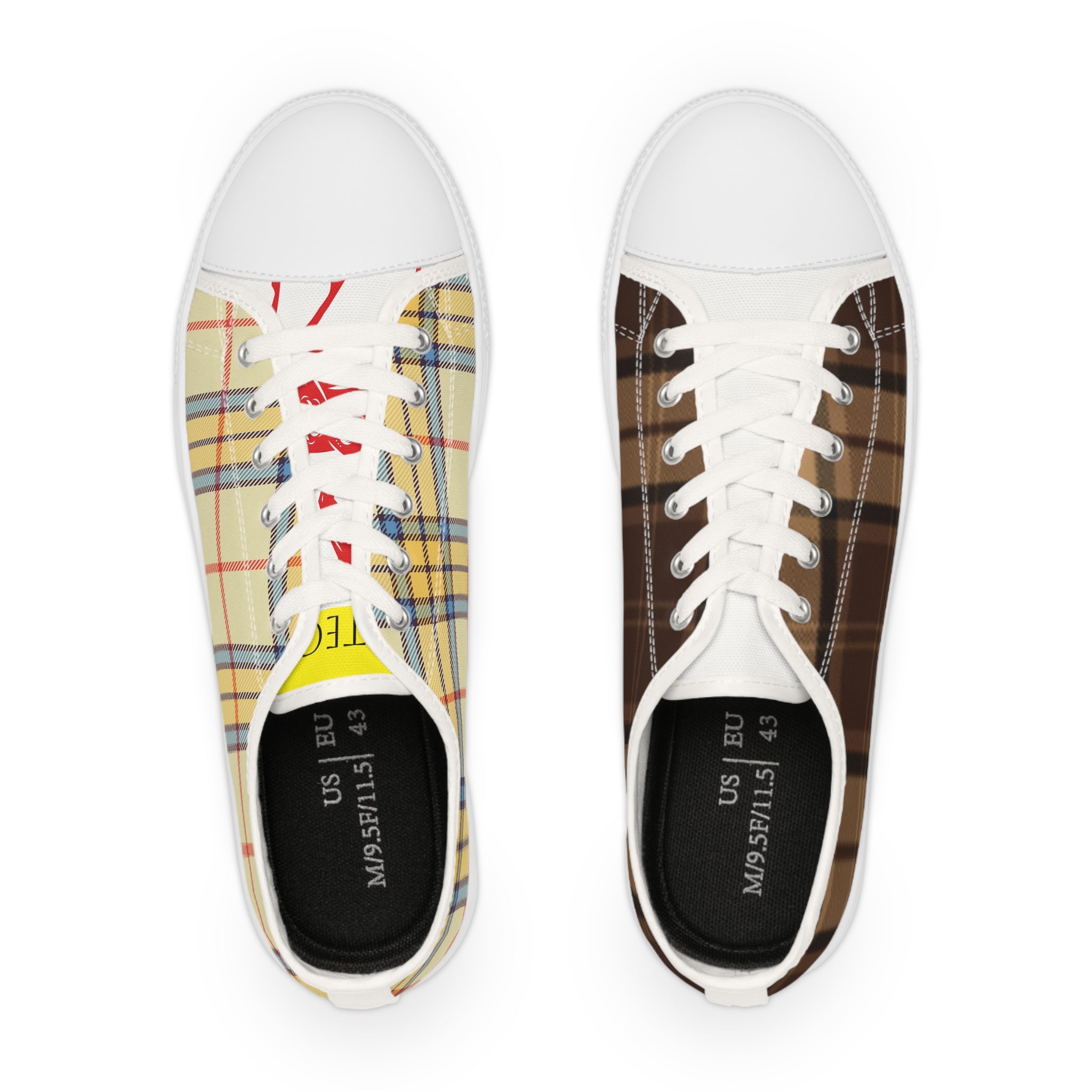 Plaid Patchwork Low-Top bentega