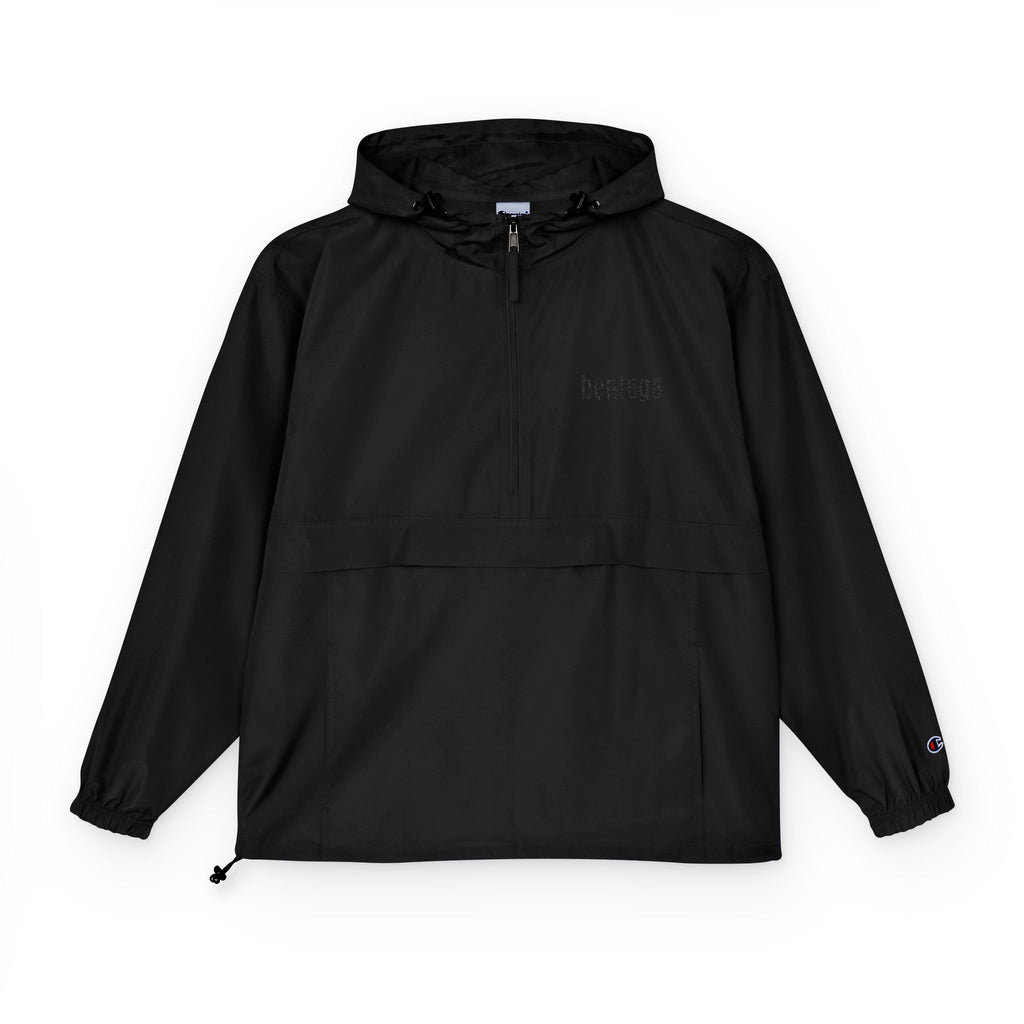 black bentega Anorak Jacket Champion collab