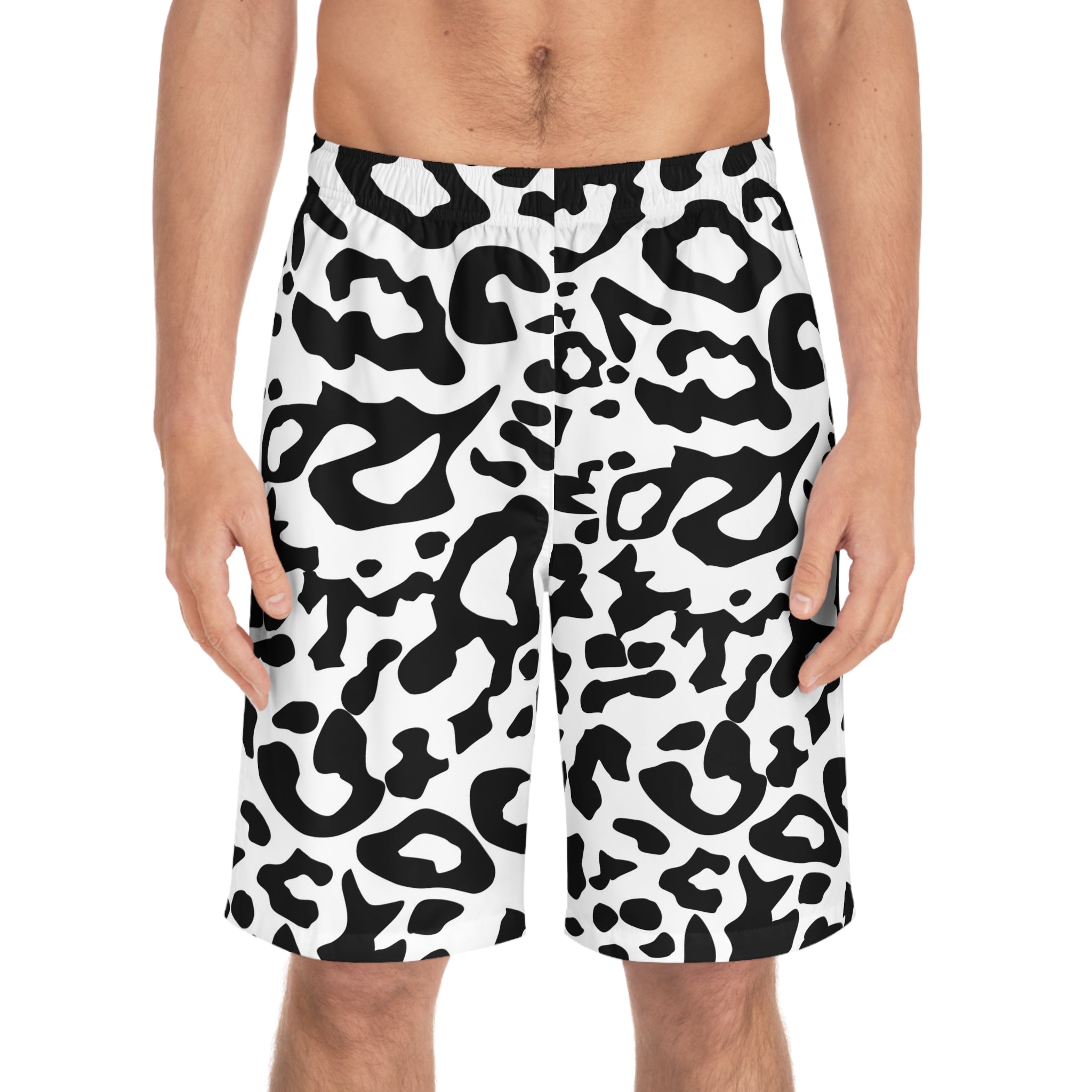 bentega Leopard Print Men’s Board Shorts