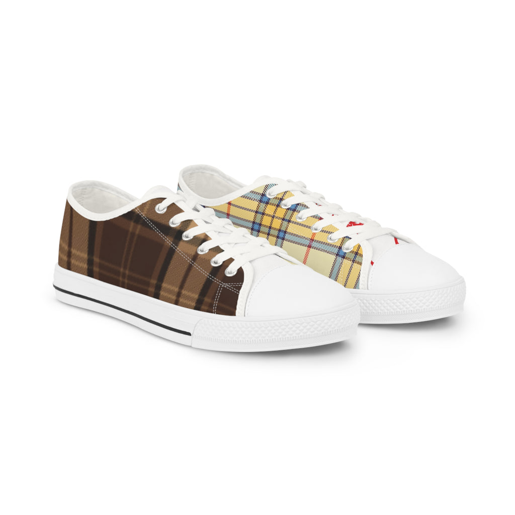 Plaid Patchwork Low-Top bentega