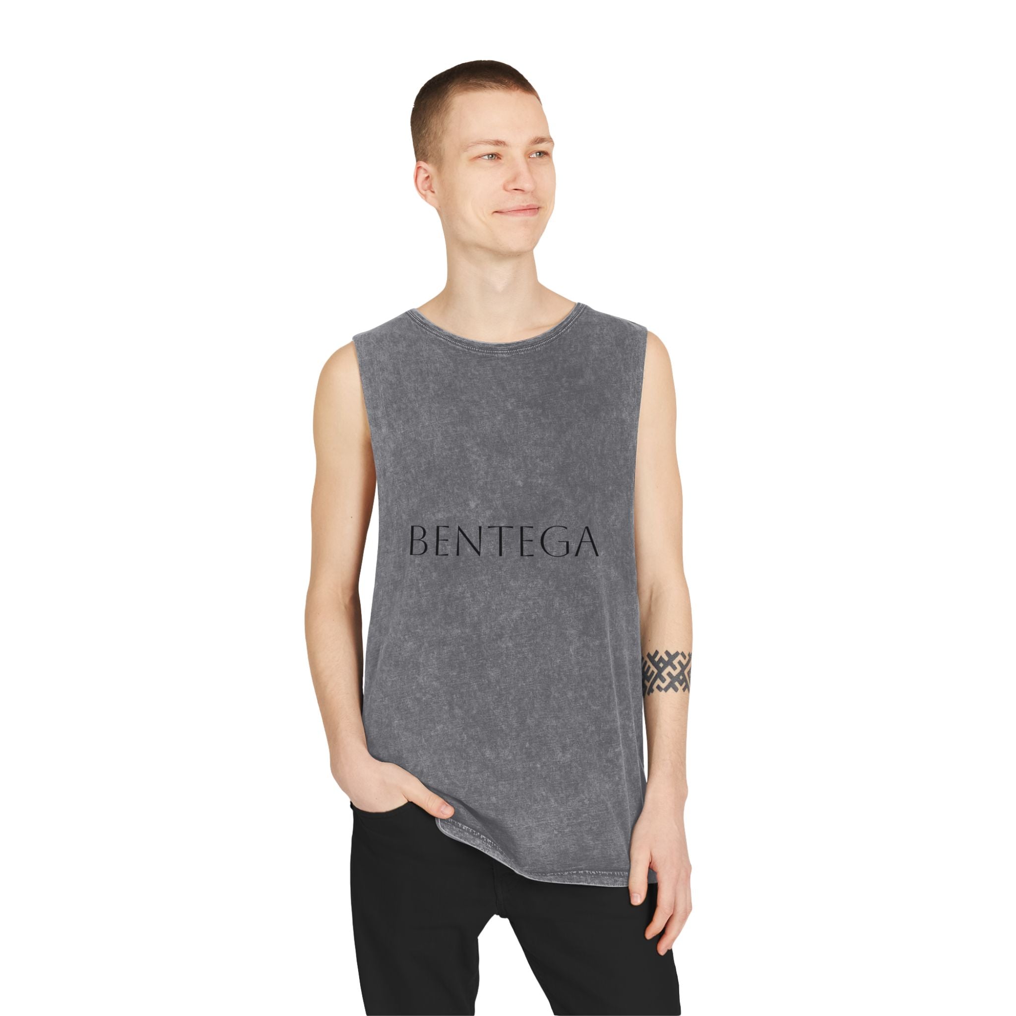 Stonewash Black Tank Top bentega