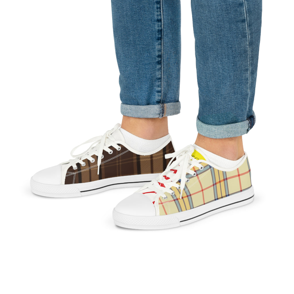 Plaid Patchwork Low-Top bentega