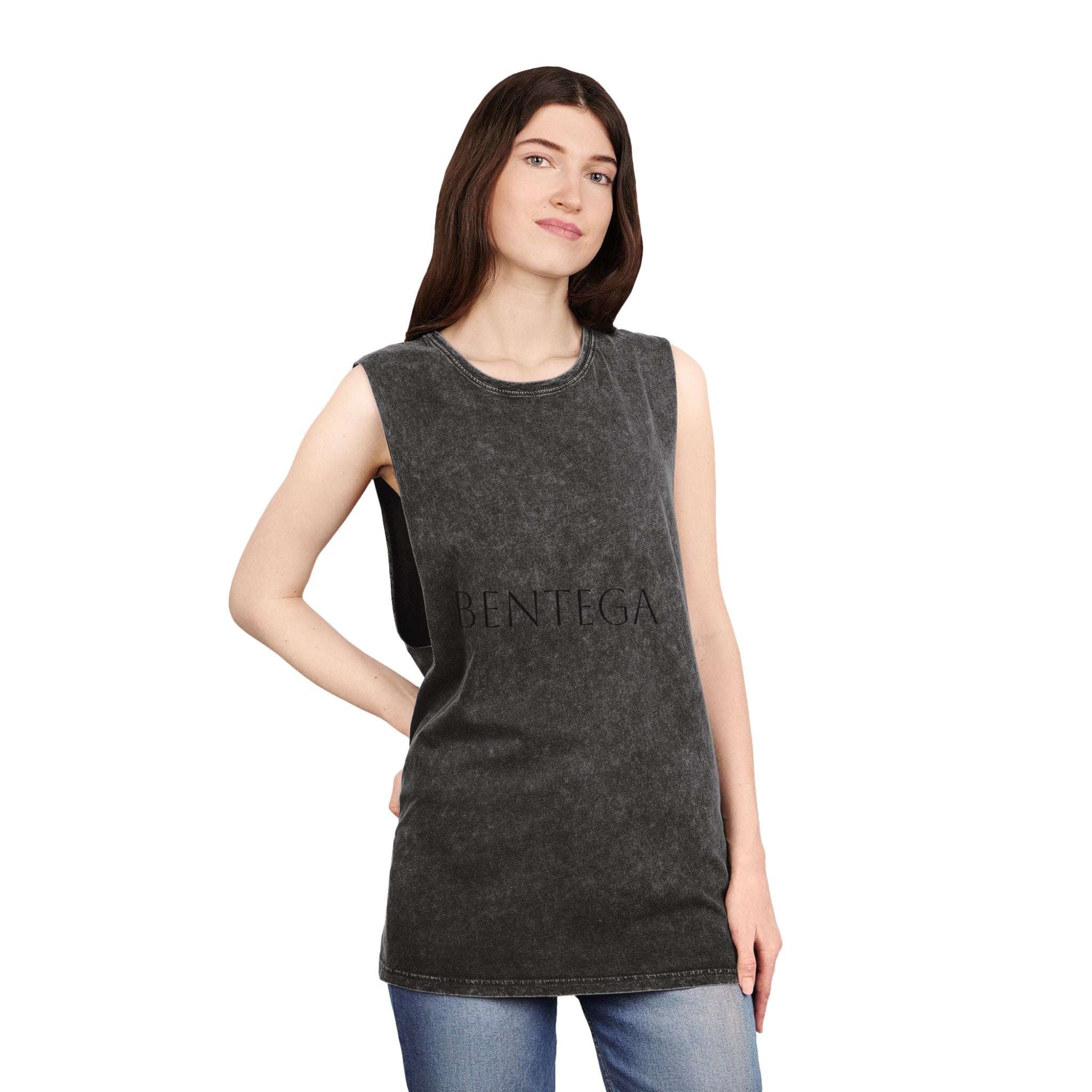 Stonewash Black Tank Top bentega