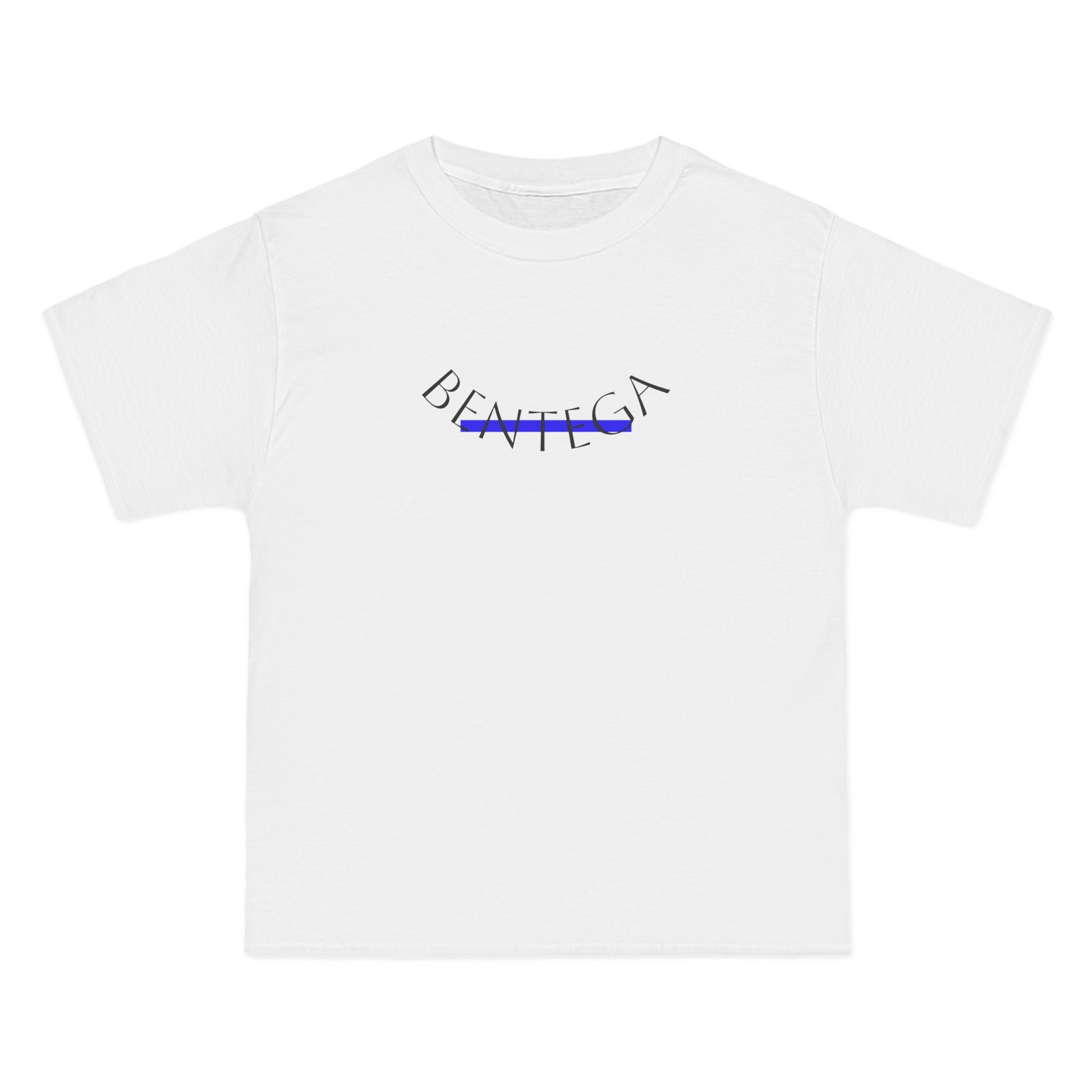 BENTEGA T Shirt blue curve
