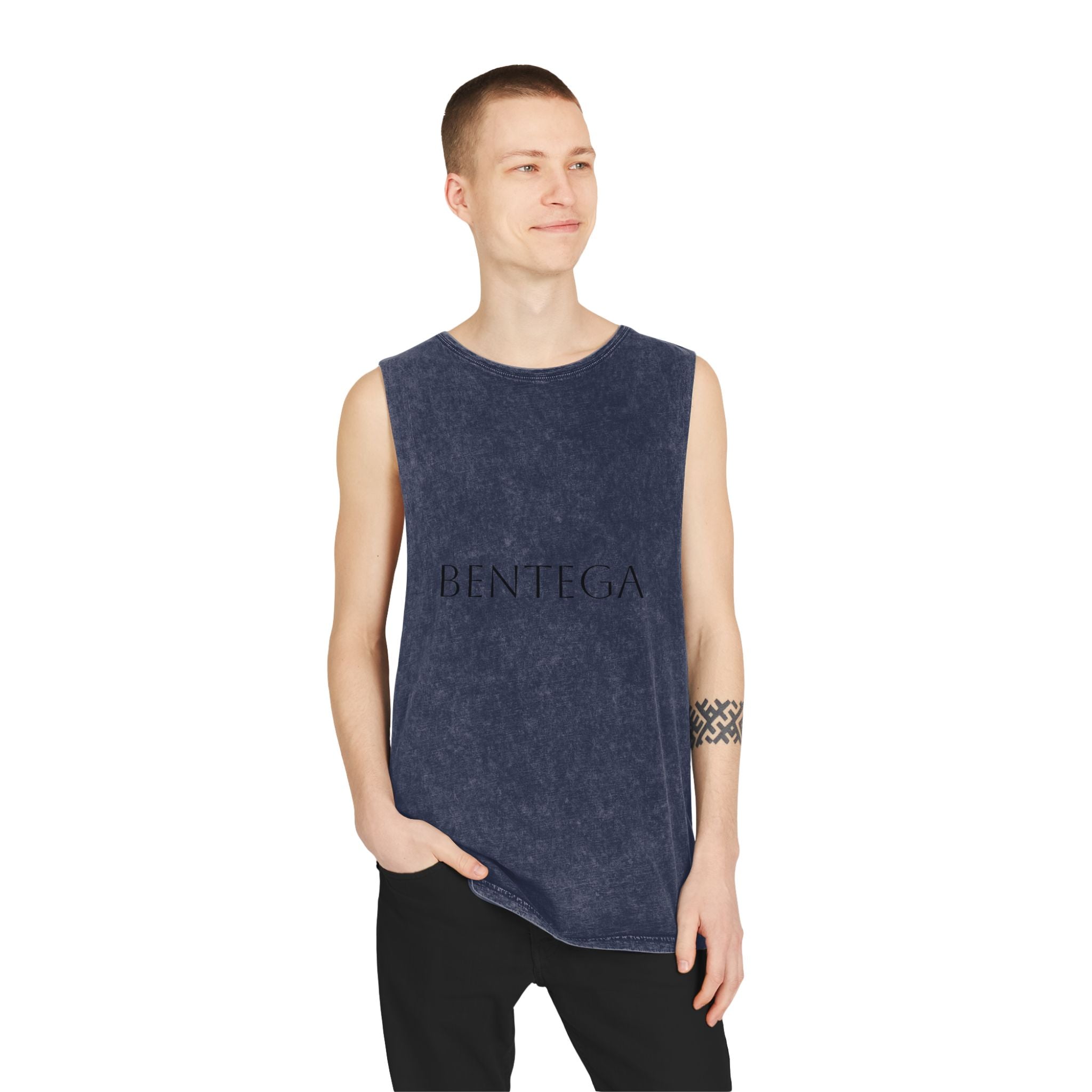 Stonewash Black Tank Top bentega