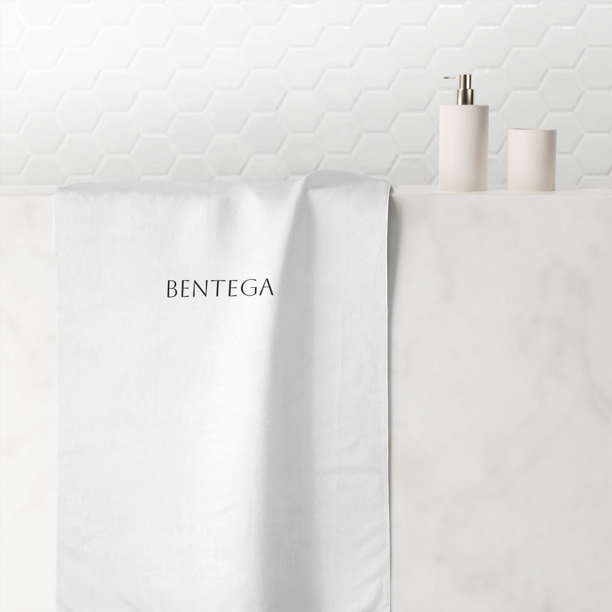 Bentega Cotton Beach Towel — Minimal Luxury Bath & Pool Towel