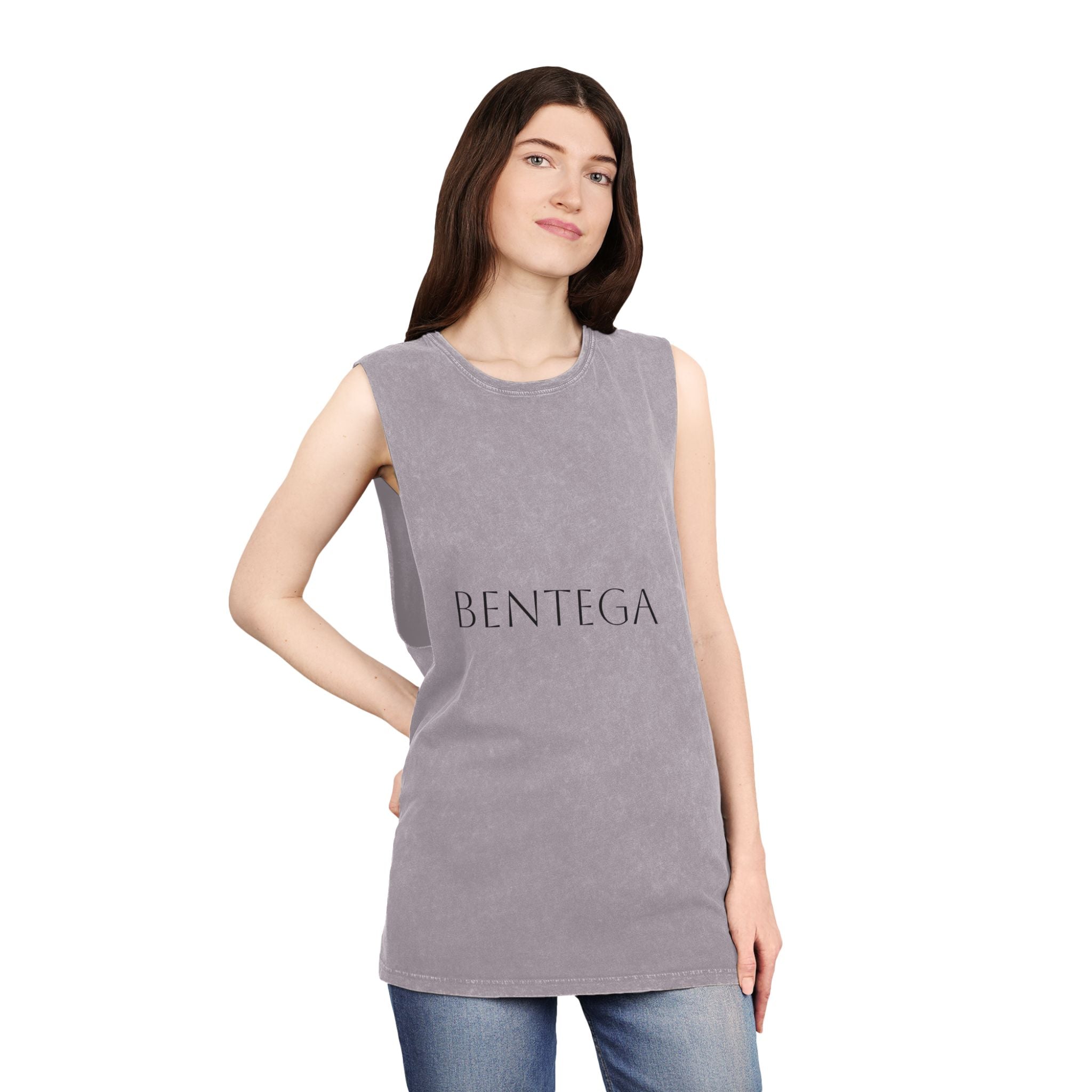 Stonewash Black Tank Top bentega
